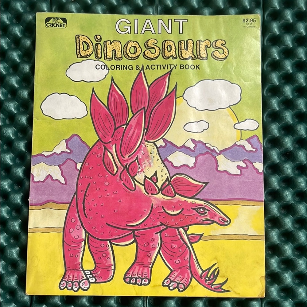 Giant Dinosaurs Coloring & Activity Book 1987
